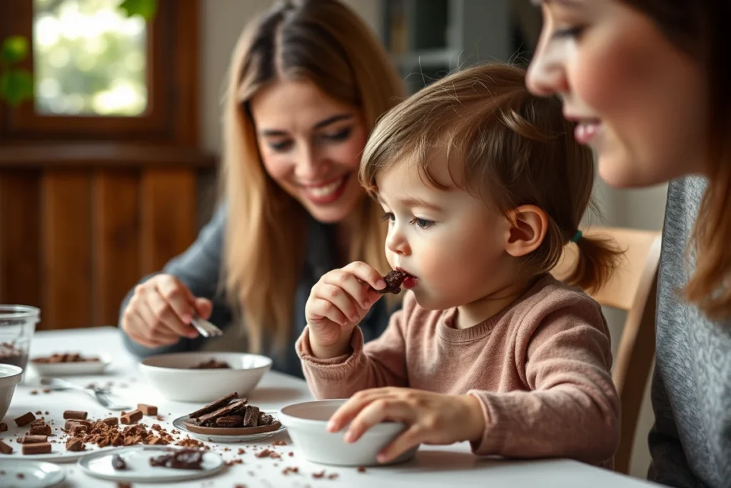 Toddler Eating Chocolate