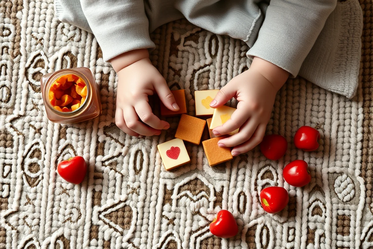 toddler eating dates — Toddler Eating Dates (the finished result)