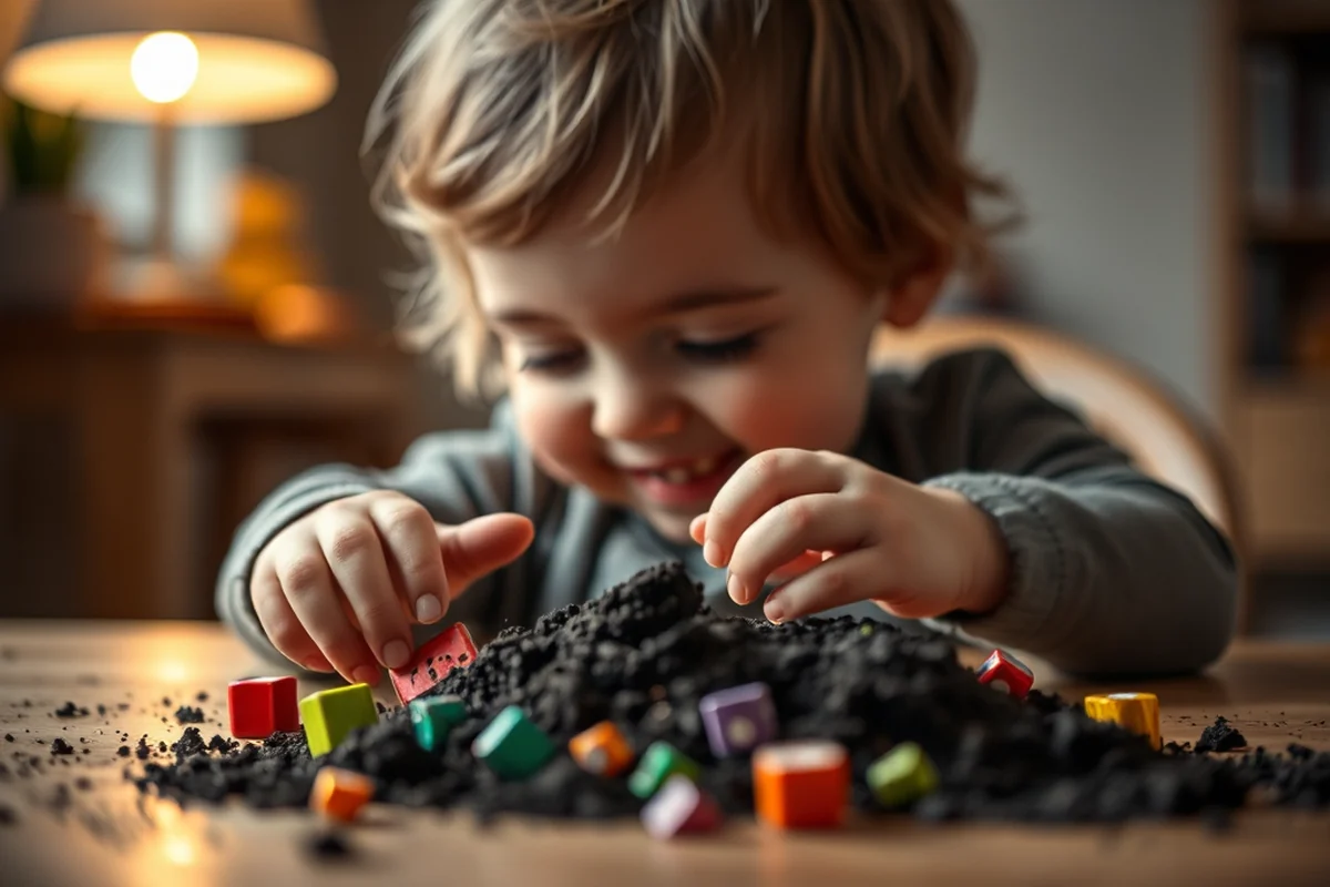 toddler eating dirt — Toddler Eating Dirt (step by step)