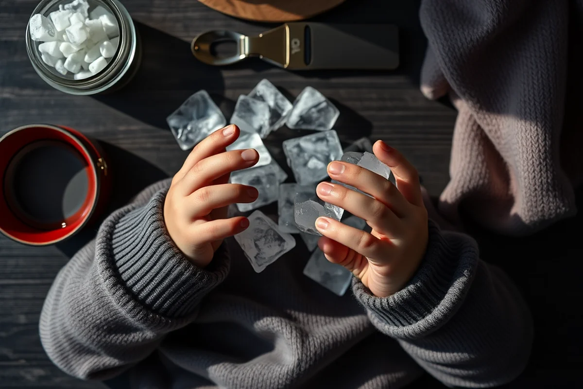 toddler obsessed with eating ice — Toddler Obsessed With Eating Ice (the finished result)